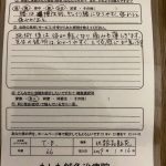 たした鍼灸院のお客様の声（全体）、腰痛（66歳　女性）